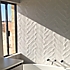 Bathroom Tiling - 100 x 300 Rustic Herringbone Feature Wall